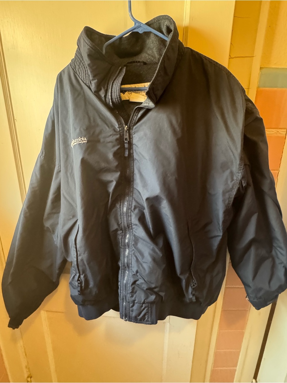 Vintage Columbia Sportswear Company Men’s XXL Navy Fleece Lined Full Zip Jacket